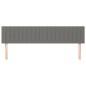 vidaXL Kopfteile 2 Stk. Dunkelgrau 80x5x78/88 cm Stoff