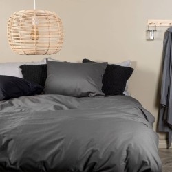 Venture Home Bettwäsche-Set Joar 200x150 cm Baumwolle Dunkelgrau