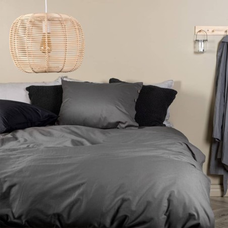 Venture Home Bettwäsche-Set Joar 200x150 cm Baumwolle Dunkelgrau