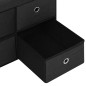 vidaXL Faltbare Sitzbank mit Stauraum Schwarz 76x38x38 cm Leinenoptik vidaXL Faltbare Sitzbank mit Stauraum Schwarz 76x38x38 cm Leinenoptik