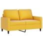 vidaXL 2-Sitzer-Sofa Gelb 120 cm Samt vidaXL 2-Sitzer-Sofa Gelb 120 cm Samt