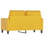 vidaXL 2-Sitzer-Sofa Gelb 120 cm Samt vidaXL 2-Sitzer-Sofa Gelb 120 cm Samt