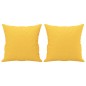 vidaXL Zierkissen 2 Stk. Hellgelb 40x40 cm Stoff vidaXL Zierkissen 2 Stk. Hellgelb 40x40 cm Stoff