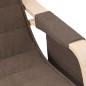 vidaXL Schaukelstuhl Dunkelbraun Stoff vidaXL Schaukelstuhl Dunkelbraun Stoff