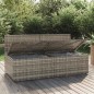vidaXL Gartensofa 2-Sitzer mit Kissen Grau Poly Rattan vidaXL Gartensofa 2-Sitzer mit Kissen Grau Poly Rattan