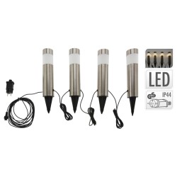 ProGarden LED-Gartenleuchten 4 Stk. 6,3x37,5 cm