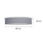 Smartwares Deckenleuchte 60x10 cm Grau Smartwares Deckenleuchte 60x10 cm Grau