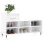 vidaXL Schuhregal Hochglanz-Weiß 102x36x60 cm Holzwerkstoff vidaXL Schuhregal Hochglanz-Weiß 102x36x60 cm Holzwerkstoff