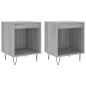 vidaXL Nachttische 2 Stk. Grau Sonoma 40x35x50 cm Holzwerkstoff vidaXL Nachttische 2 Stk. Grau Sonoma 40x35x50 cm Holzwerkstoff