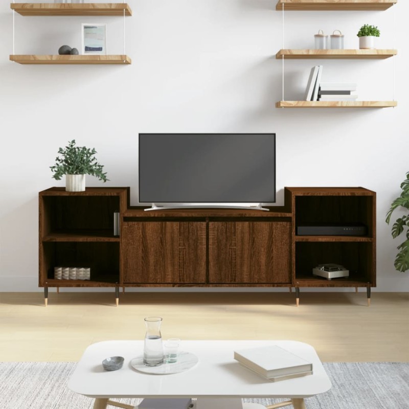 vidaXL TV-Schrank Braun Eichen-Optik 160x35x55 cm Holzwerkstoff vidaXL TV-Schrank Braun Eichen-Optik 160x35x55 cm Holzwerkstoff
