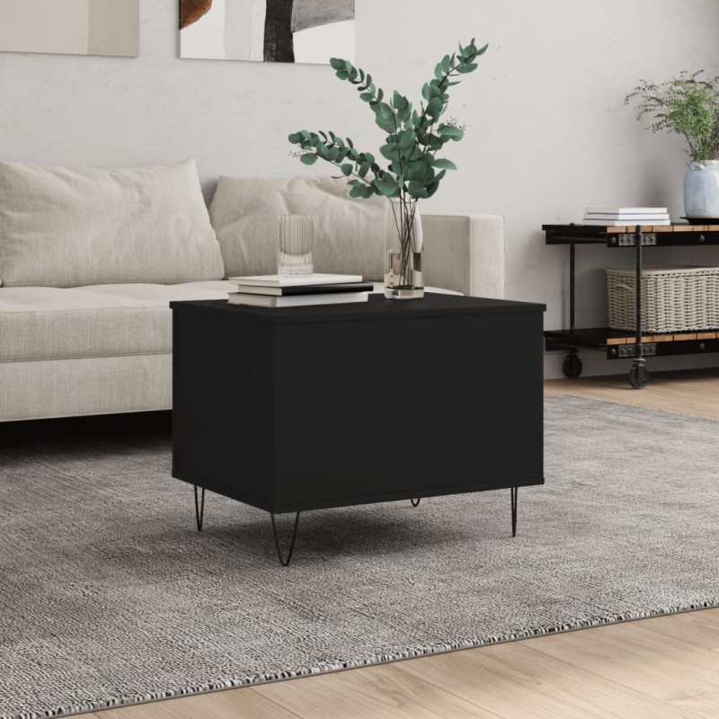 vidaXL Couchtisch Schwarz 60x44,5x45 cm Holzwerkstoff vidaXL Couchtisch Schwarz 60x44,5x45 cm Holzwerkstoff