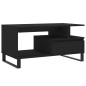 vidaXL Couchtisch Schwarz 90x49x45 cm Holzwerkstoff vidaXL Couchtisch Schwarz 90x49x45 cm Holzwerkstoff