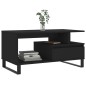 vidaXL Couchtisch Schwarz 90x49x45 cm Holzwerkstoff vidaXL Couchtisch Schwarz 90x49x45 cm Holzwerkstoff