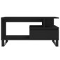 vidaXL Couchtisch Schwarz 90x49x45 cm Holzwerkstoff vidaXL Couchtisch Schwarz 90x49x45 cm Holzwerkstoff