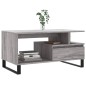 vidaXL Couchtisch Grau Sonoma 90x49x45 cm Holzwerkstoff vidaXL Couchtisch Grau Sonoma 90x49x45 cm Holzwerkstoff