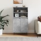 vidaXL Highboard Betongrau 60x36x110 cm Holzwerkstoff vidaXL Highboard Betongrau 60x36x110 cm Holzwerkstoff