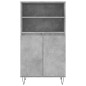 vidaXL Highboard Betongrau 60x36x110 cm Holzwerkstoff vidaXL Highboard Betongrau 60x36x110 cm Holzwerkstoff