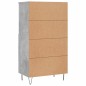 vidaXL Highboard Betongrau 60x36x110 cm Holzwerkstoff vidaXL Highboard Betongrau 60x36x110 cm Holzwerkstoff