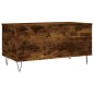 vidaXL Couchtisch Räuchereiche 90x44,5x45 cm Holzwerkstoff