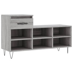 vidaXL Schuhregal Grau Sonoma 102x36x60 cm Holzwerkstoff