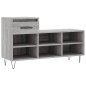 vidaXL Schuhregal Grau Sonoma 102x36x60 cm Holzwerkstoff vidaXL Schuhregal Grau Sonoma 102x36x60 cm Holzwerkstoff