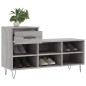 vidaXL Schuhregal Grau Sonoma 102x36x60 cm Holzwerkstoff vidaXL Schuhregal Grau Sonoma 102x36x60 cm Holzwerkstoff