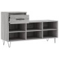vidaXL Schuhregal Grau Sonoma 102x36x60 cm Holzwerkstoff vidaXL Schuhregal Grau Sonoma 102x36x60 cm Holzwerkstoff