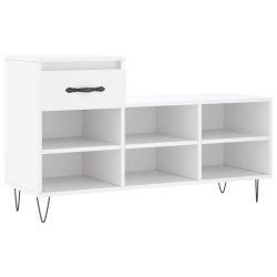 vidaXL Schuhregal Weiß 102x36x60 cm Holzwerkstoff