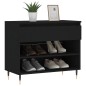 vidaXL Schuhregal Schwarz 70x36x60 cm Holzwerkstoff vidaXL Schuhregal Schwarz 70x36x60 cm Holzwerkstoff