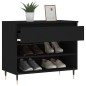 vidaXL Schuhregal Schwarz 70x36x60 cm Holzwerkstoff vidaXL Schuhregal Schwarz 70x36x60 cm Holzwerkstoff