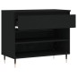 vidaXL Schuhregal Schwarz 70x36x60 cm Holzwerkstoff vidaXL Schuhregal Schwarz 70x36x60 cm Holzwerkstoff