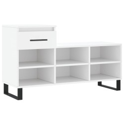 vidaXL Schuhregal Weiß 102x36x60 cm Holzwerkstoff