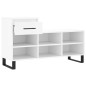 vidaXL Schuhregal Weiß 102x36x60 cm Holzwerkstoff vidaXL Schuhregal Weiß 102x36x60 cm Holzwerkstoff