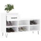 vidaXL Schuhregal Hochglanz-Weiß 102x36x60 cm Holzwerkstoff vidaXL Schuhregal Hochglanz-Weiß 102x36x60 cm Holzwerkstoff