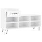 vidaXL Schuhregal Hochglanz-Weiß 102x36x60 cm Holzwerkstoff vidaXL Schuhregal Hochglanz-Weiß 102x36x60 cm Holzwerkstoff