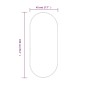 Wandspiegel Golden 100x45 cm Oval Wandspiegel Golden 100x45 cm Oval