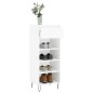 vidaXL Schuhschrank Hochglanz-Weiß 40x36x105 cm Holzwerkstoff vidaXL Schuhschrank Hochglanz-Weiß 40x36x105 cm Holzwerkstoff