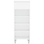 vidaXL Schuhschrank Hochglanz-Weiß 40x36x105 cm Holzwerkstoff vidaXL Schuhschrank Hochglanz-Weiß 40x36x105 cm Holzwerkstoff