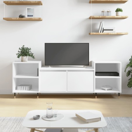 vidaXL TV-Schrank Weiß 160x35x55 cm Holzwerkstoff