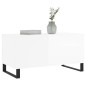 vidaXL Couchtisch Hochglanz-Weiß 90x44,5x45 cm Holzwerkstoff vidaXL Couchtisch Hochglanz-Weiß 90x44,5x45 cm Holzwerkstoff