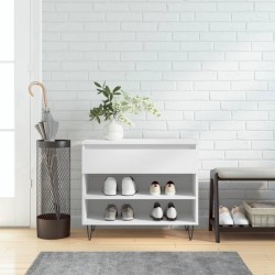 vidaXL Schuhregal Weiß 70x36x60 cm Holzwerkstoff