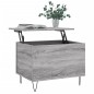 vidaXL Couchtisch Grau Sonoma 60x44,5x45 cm Holzwerkstoff vidaXL Couchtisch Grau Sonoma 60x44,5x45 cm Holzwerkstoff