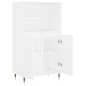 vidaXL Highboard Weiß 60x36x110 cm Holzwerkstoff vidaXL Highboard Weiß 60x36x110 cm Holzwerkstoff