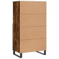vidaXL Highboard Räuchereiche 60x36x110 cm Holzwerkstoff vidaXL Highboard Räuchereiche 60x36x110 cm Holzwerkstoff
