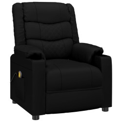 Massagesessel Schwarz Kunstleder