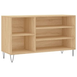 vidaXL Schuhregal Sonoma-Eiche 102x36x60 cm Holzwerkstoff