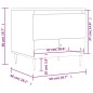 vidaXL Couchtisch Sonoma-Eiche 50x46x50 cm Holzwerkstoff vidaXL Couchtisch Sonoma-Eiche 50x46x50 cm Holzwerkstoff