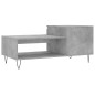 vidaXL Couchtisch Betongrau 100x50x45 cm Holzwerkstoff vidaXL Couchtisch Betongrau 100x50x45 cm Holzwerkstoff