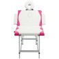 vidaXL Massageliege Klappbar 4-Zonen Aluminiumgestell Weiß und Rosa vidaXL Massageliege Klappbar 4-Zonen Aluminiumgestell Weiß und Rosa