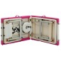 vidaXL Massageliege Klappbar 4-Zonen Aluminiumgestell Weiß und Rosa vidaXL Massageliege Klappbar 4-Zonen Aluminiumgestell Weiß und Rosa